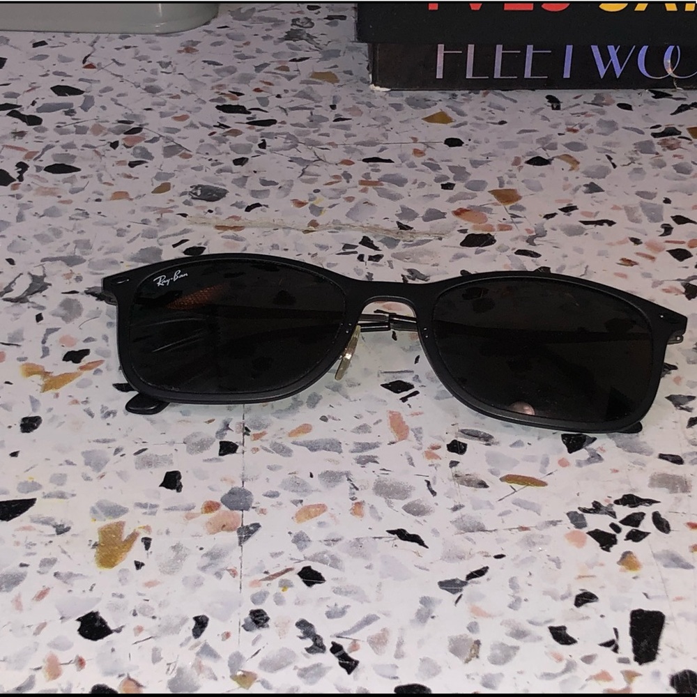 Rayban Light Ray matte black acetate and metal